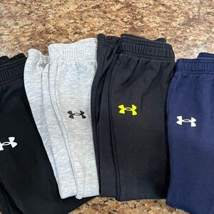 Lot of 4 Boys Under Armour size 7 pants